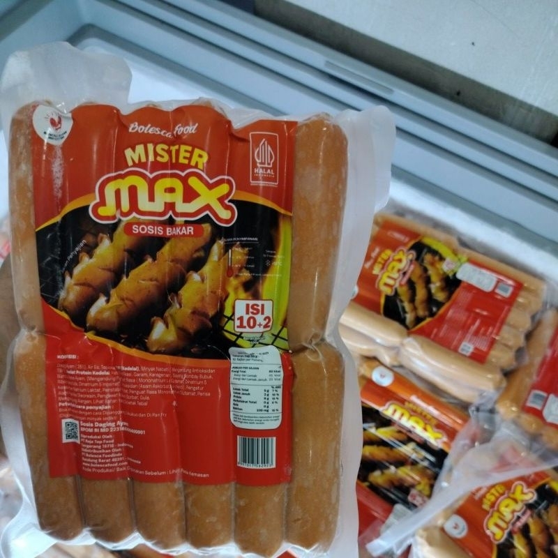 

Sosis Ayam Jumbo Mister Max isi 8 dan 12