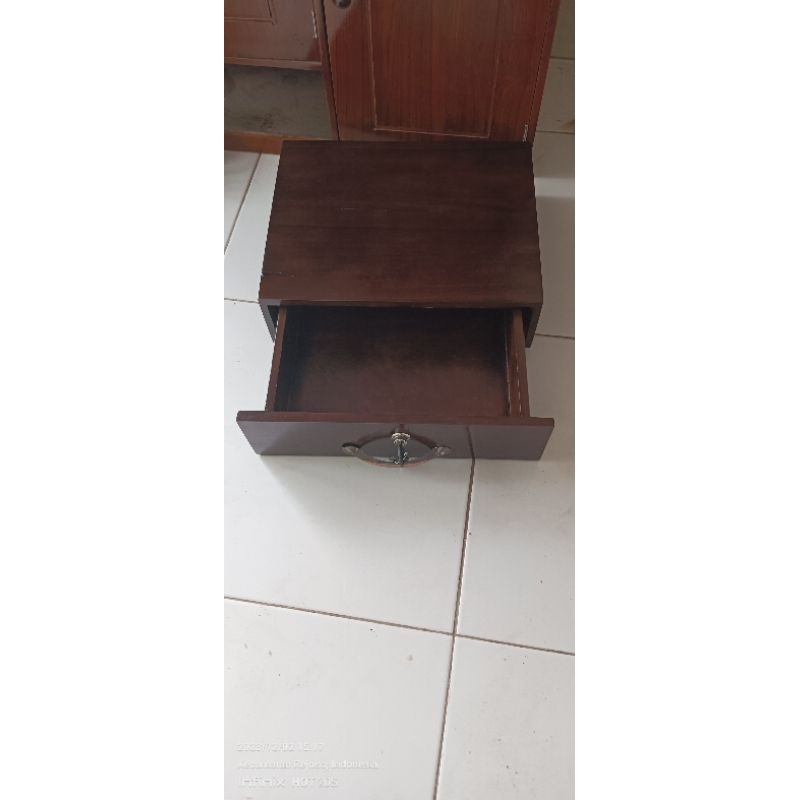 laci ambalan laci serbaguna laci uang dari kayu jati finishing glossy