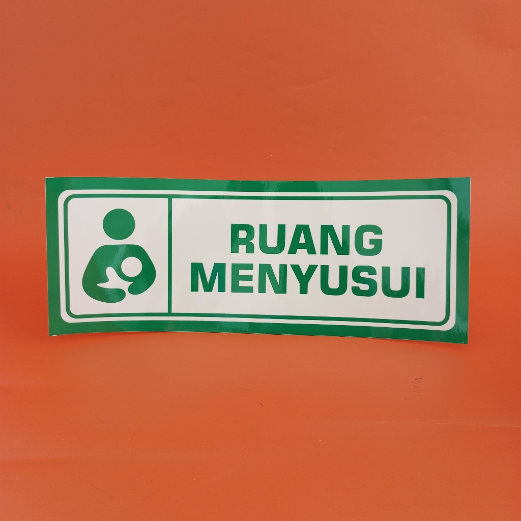 

Stiker Papan Nama Ruang Menyusui - Hijau 11x30