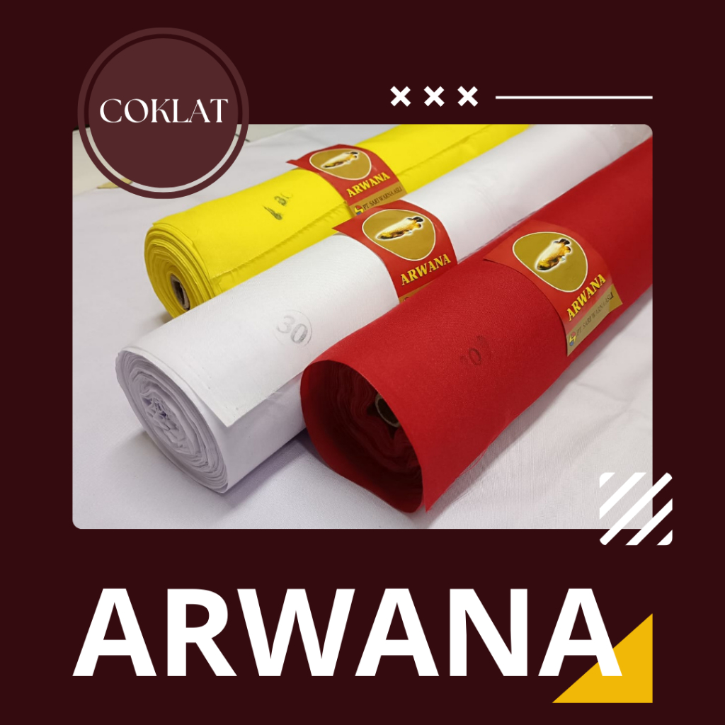 Kain Bendera/Baliho - TC Arwana - COKLAT