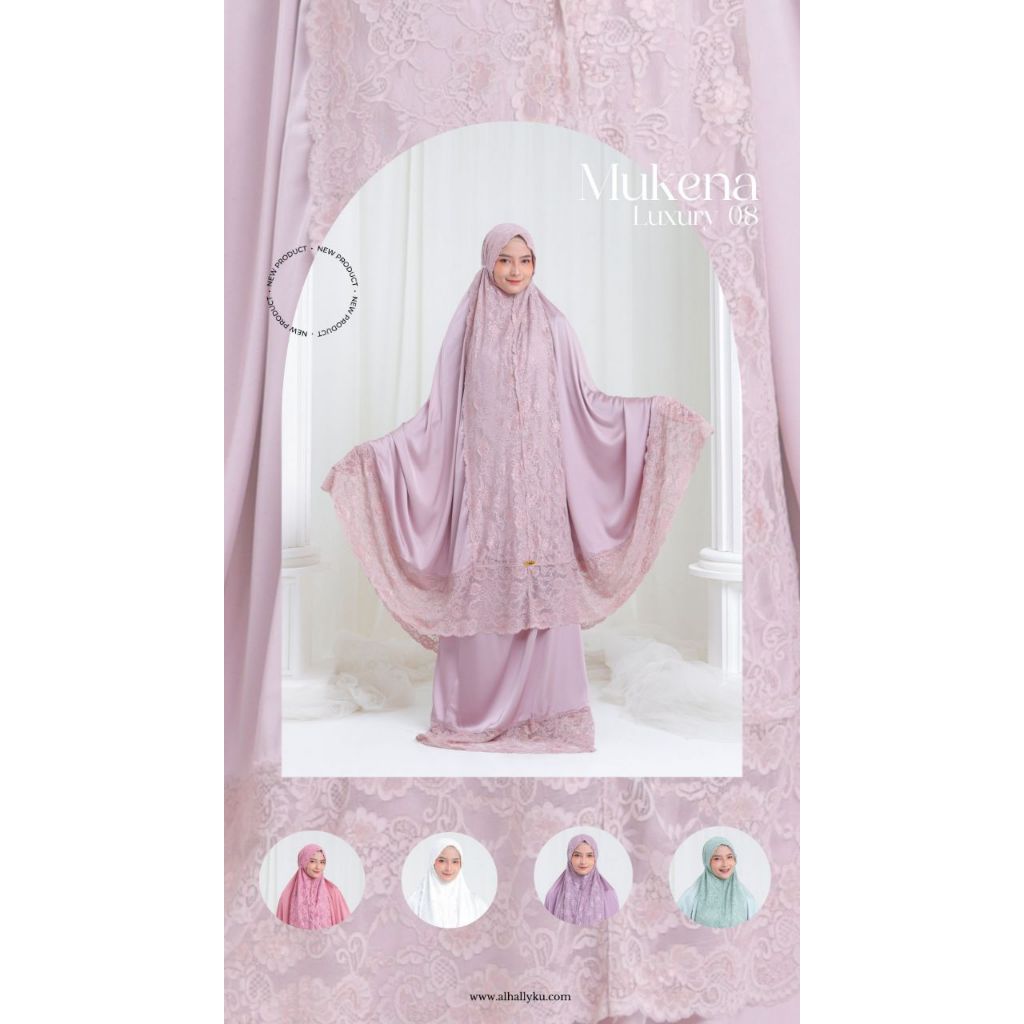 (COD) Terbaru mukena wanita luxury 2024 ll AL HALLY - MUKENA LUXURY 05 ll Mukena brocade mix rok sat