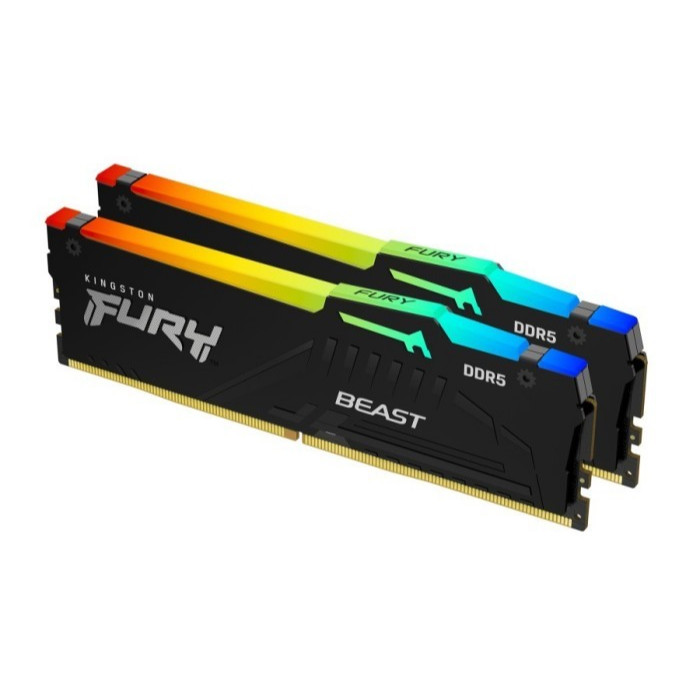 Ram Kingston Fury Beast DDR5 RGB PC41600 16GB (2x8) 5200Mhz - Dual Kit DDR5 Kingston Fury Beast
