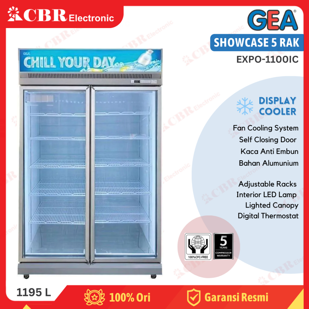 Showcase Display Cooler GEA 5 Rak EXPO-1100IC