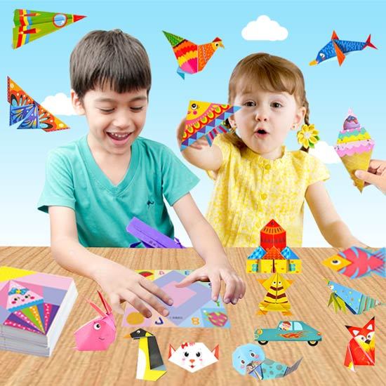 [O2D]Kertas Lipat Origami Motif Bergambar Mainan origami anak | Mainan origami lipat kertas dengan p