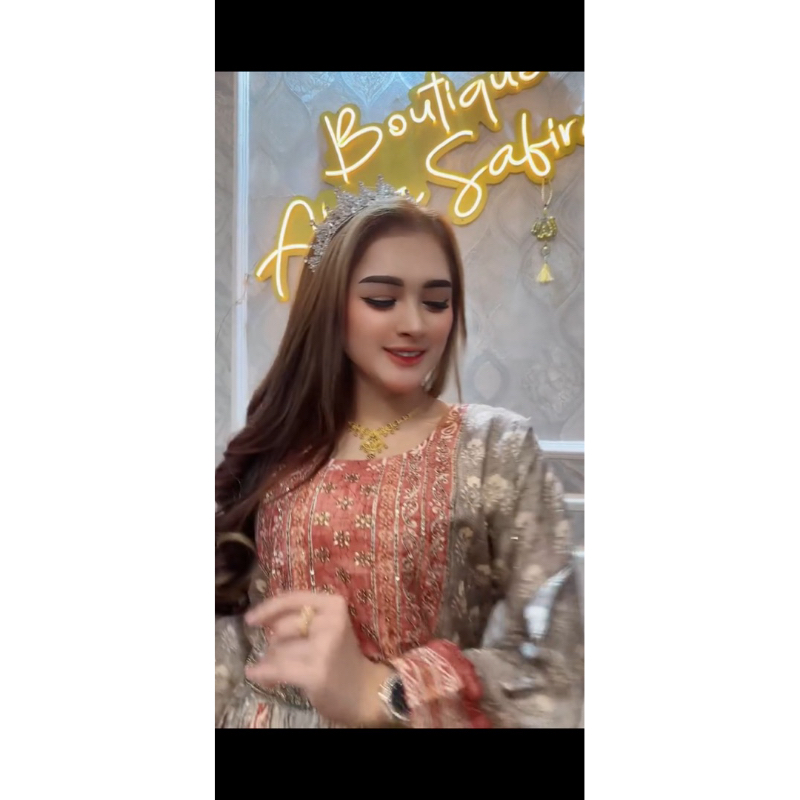 READY DRESS GAMIS ORI HINDI SIAP KIRIM