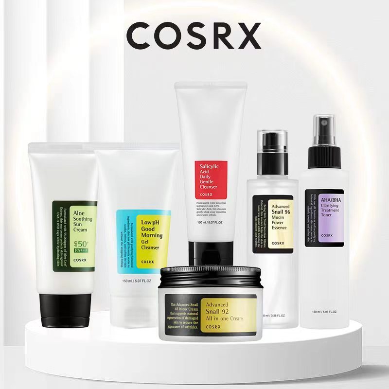 COSRX Advanced Snail 92 Moisturizer Cream/Essence Serum/Propolis Synergy Toner/ AHA BHA/Low pH Good 