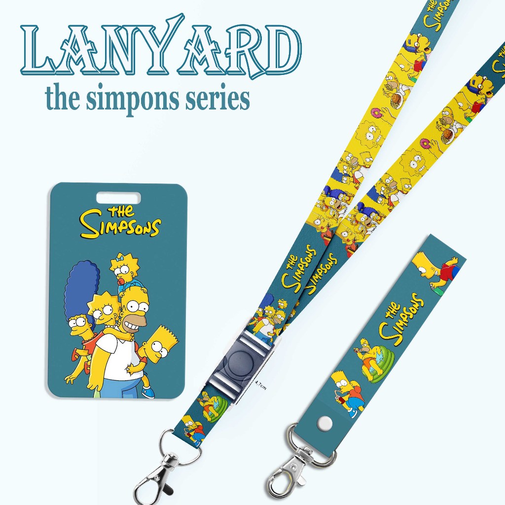 

STRAP LANYARD CARD HOLDER The Simpons Gantungan Kunci, Handphone, ID Card