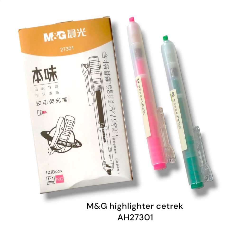 

Highlighter Pen Cetrek Rectractable M&G 27301