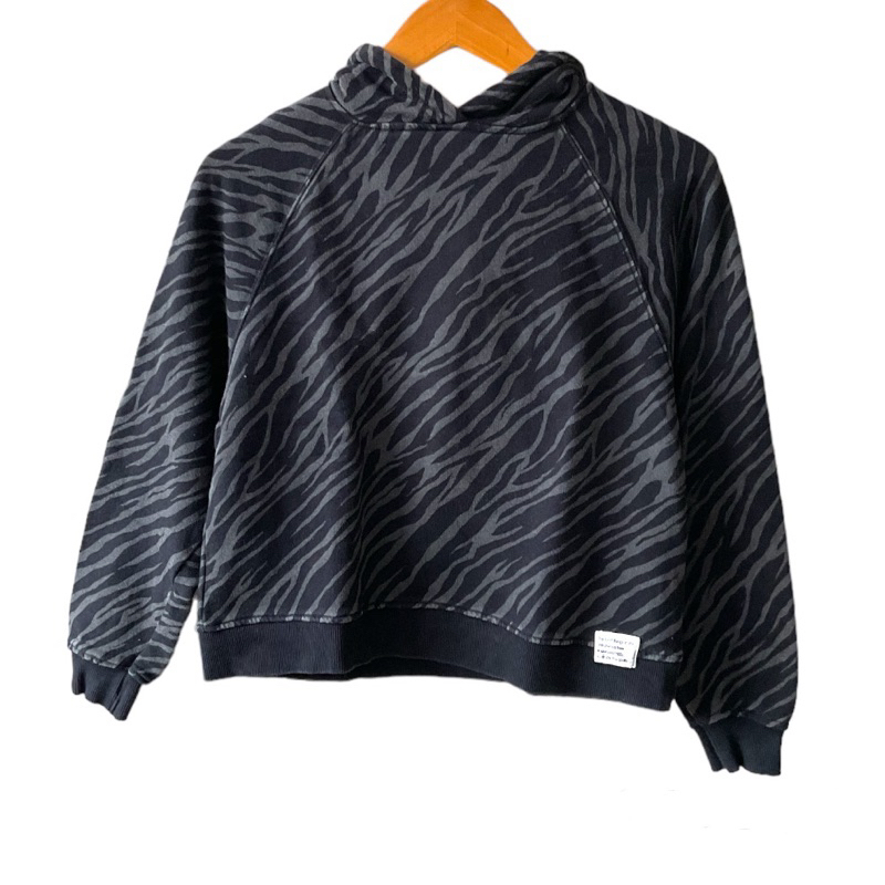 Zara Black Zebra Hoodie