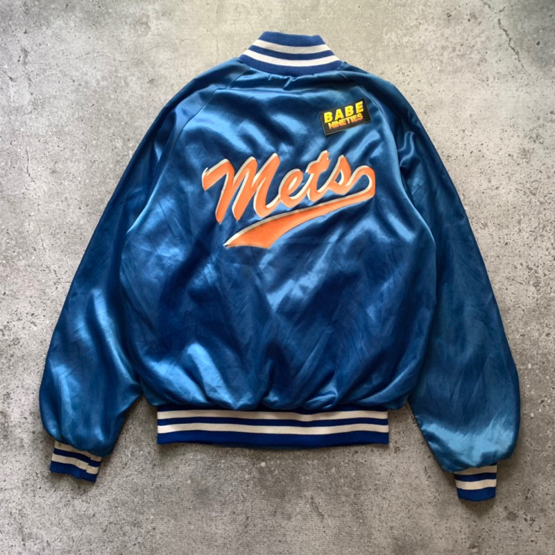 VTG VARSITY JAKET METS BY WESTRAK USA