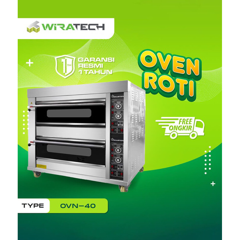 Wirastar Gas Baking Oven OVN-40 ( 2 Deck 4 Tray )