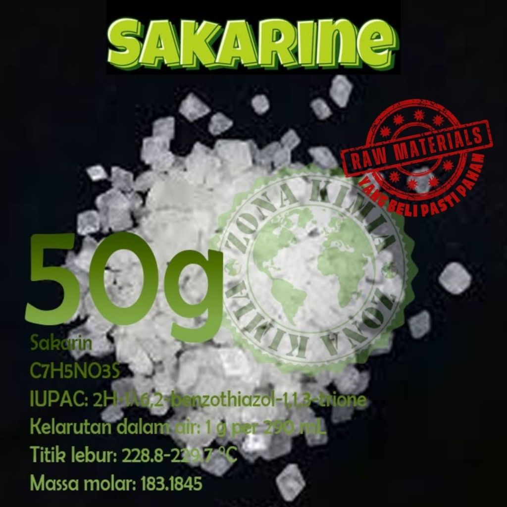 

Sakarin / Saccharine / biang gula / bahan tambahan pemanis 50gram