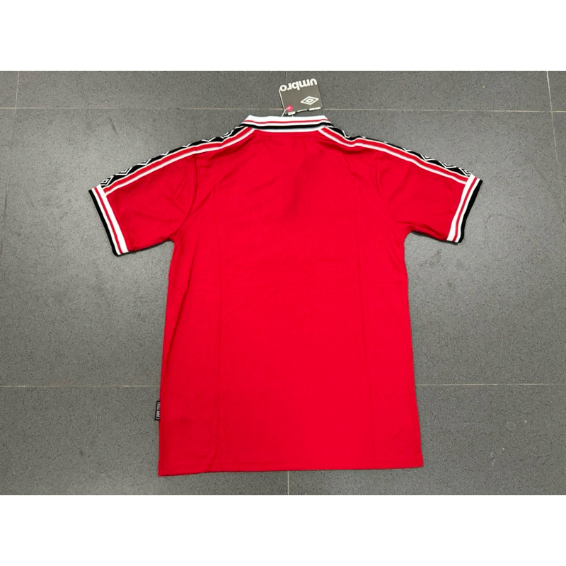 DISKON (SPONSOR VELVET) JERSEY RETRO MU HOME 1999 TREBLE WINNER GRADE ORI