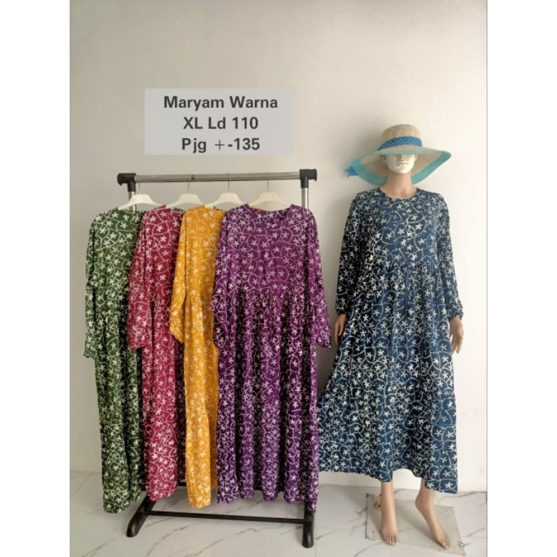 Gamis Busui Jumbo Katun Premium Batik Cap