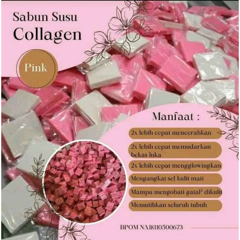 SABUN SUSU COLLAGEN VIRAL/Sabun susu collagen pink