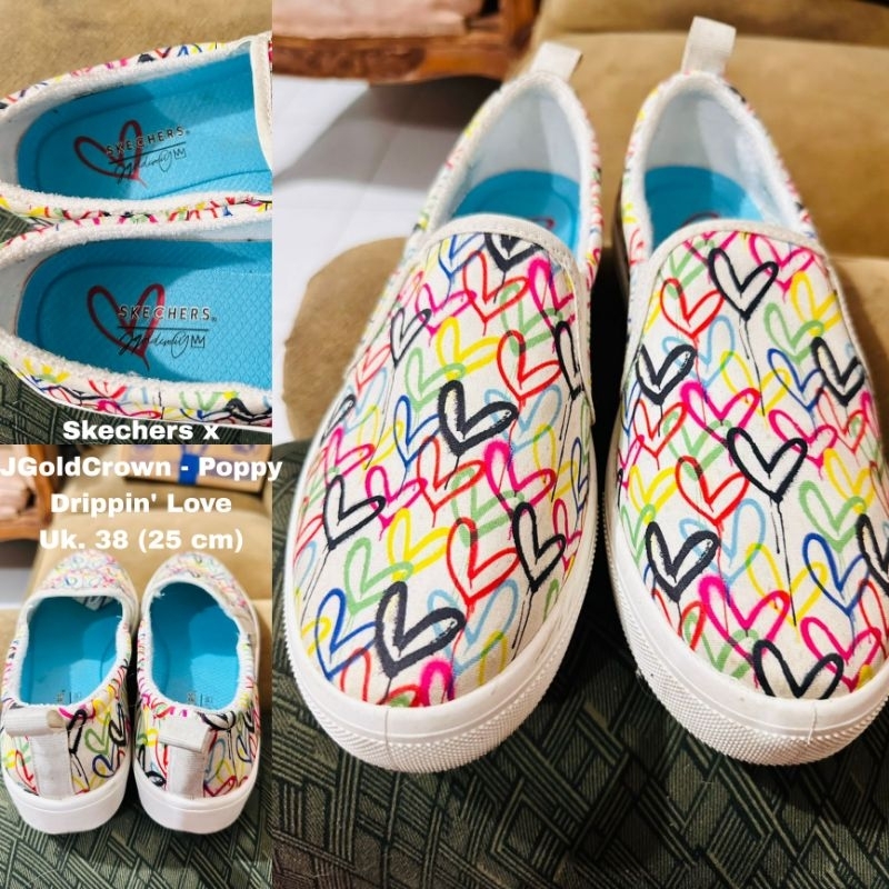 Sepatu Skechers x JGoldCrown Poppy Drippin Love