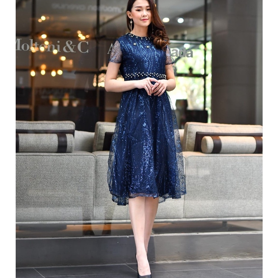 Sale AK  DRESS NATAL DRESS PESTA DRESS WANITA DRESS LENGAN PENDEK DRESS PERNIKAHAN DRESS KEBAYA OUT 