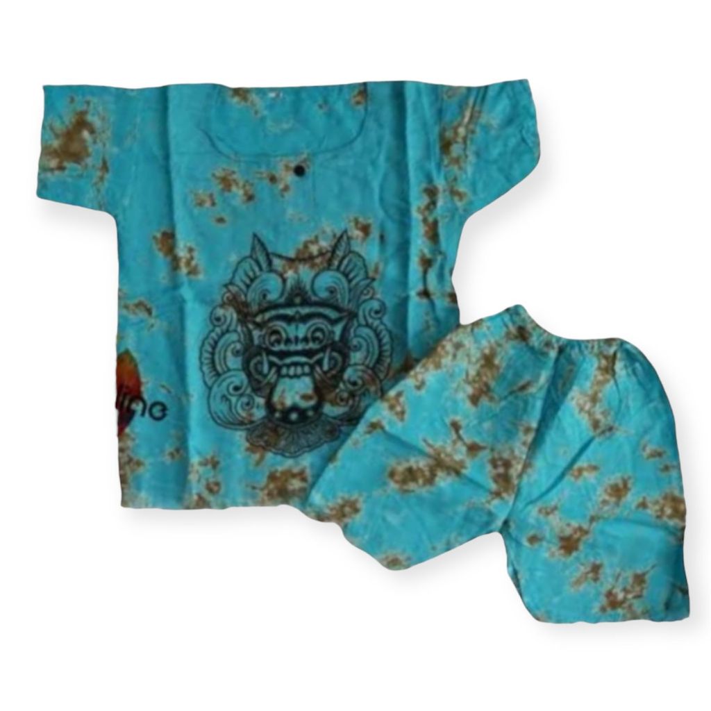BAJU SETELAN BARONG BALI ANAK 1 - 8 TAHUN // MOTIF RANDOM