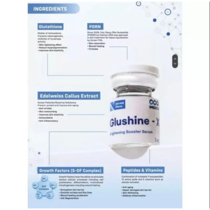 Glushine-x pdrn serum skin booster dna salmon