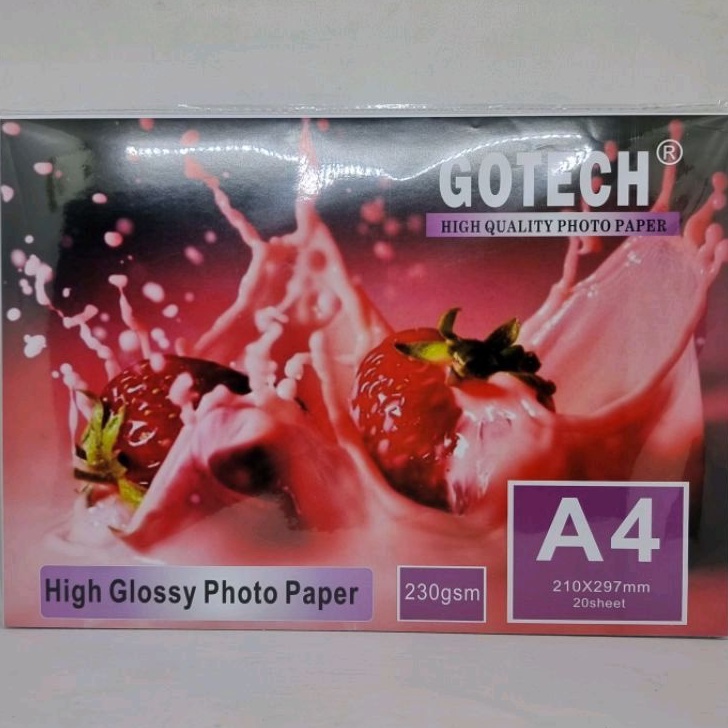 

Paling Popular GOTECH GLOSSY PHOTO PAPER A4 23 GSM Model Terkini