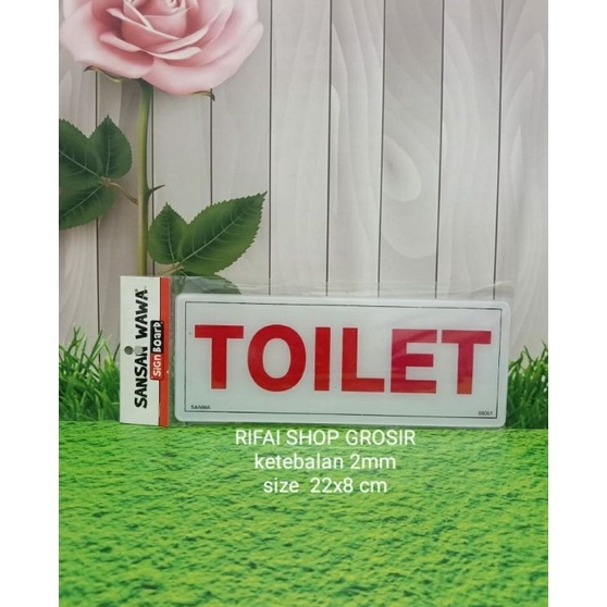 

TOILET SN BOARD AKRILIK MURAH TEBAL BERKUALITAS