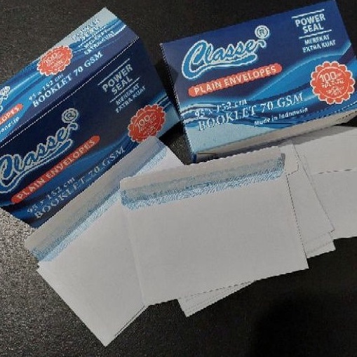 

Buruan Beli Amplop putih 14 polos beerekatpeal and seal merk CLASSE isi 1 lembarbox Made in Indonesia