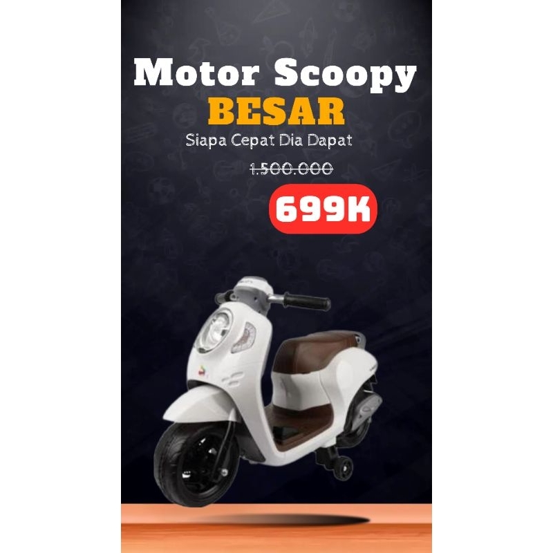 Motor Aki Scoopy BESAR bukan Kecil Scopy Nmax