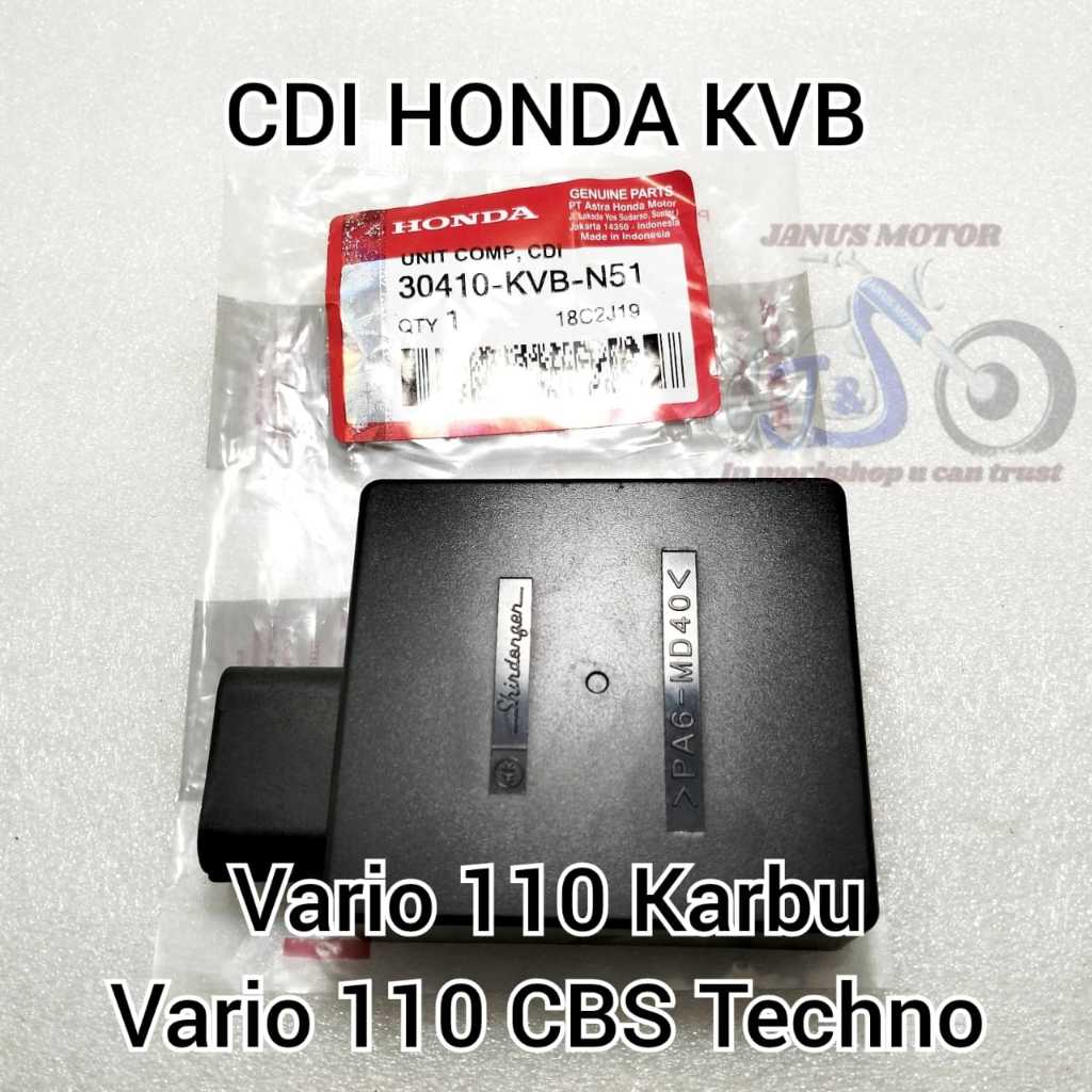 CDI unit Honda Vario CBS Techno Karbu 110 KVB Kualitas original awet tidak konslet dan berfungsi den
