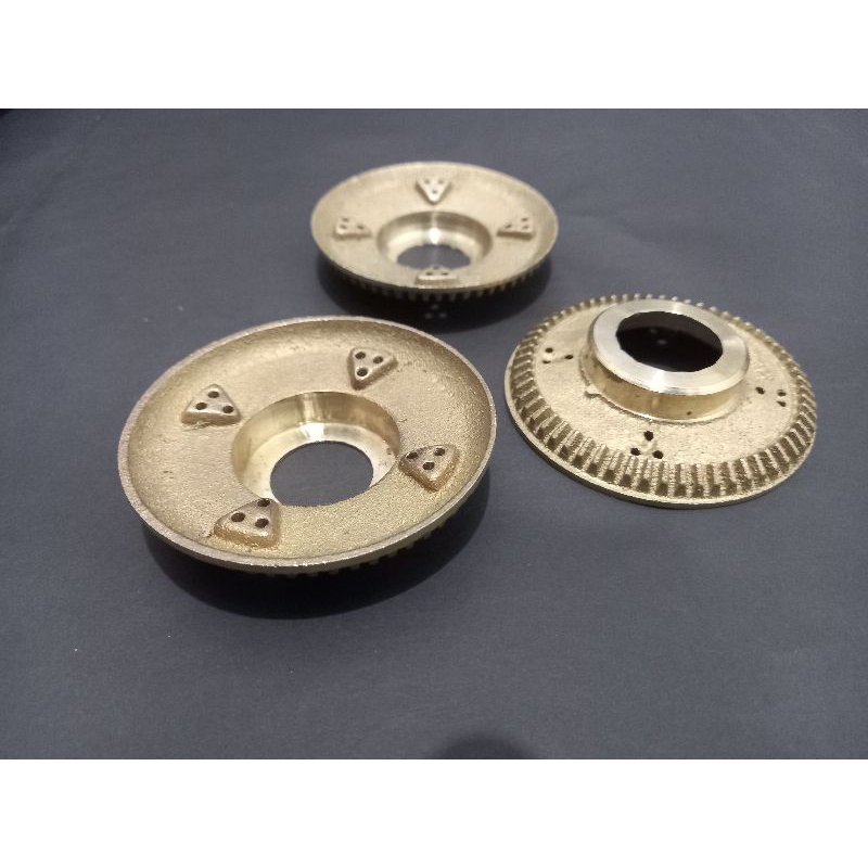 BURNER KUNINGAN KECIL TEBAL KOMPOR GAS RINNAI TYPE 522E, 522C, 602E, 514E