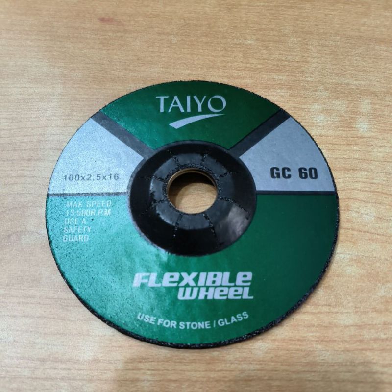 Batu Gerinda FLEKSIBEL GC TAIYO 4" / Batu Gurinda Poles GRANIT KRAMIK