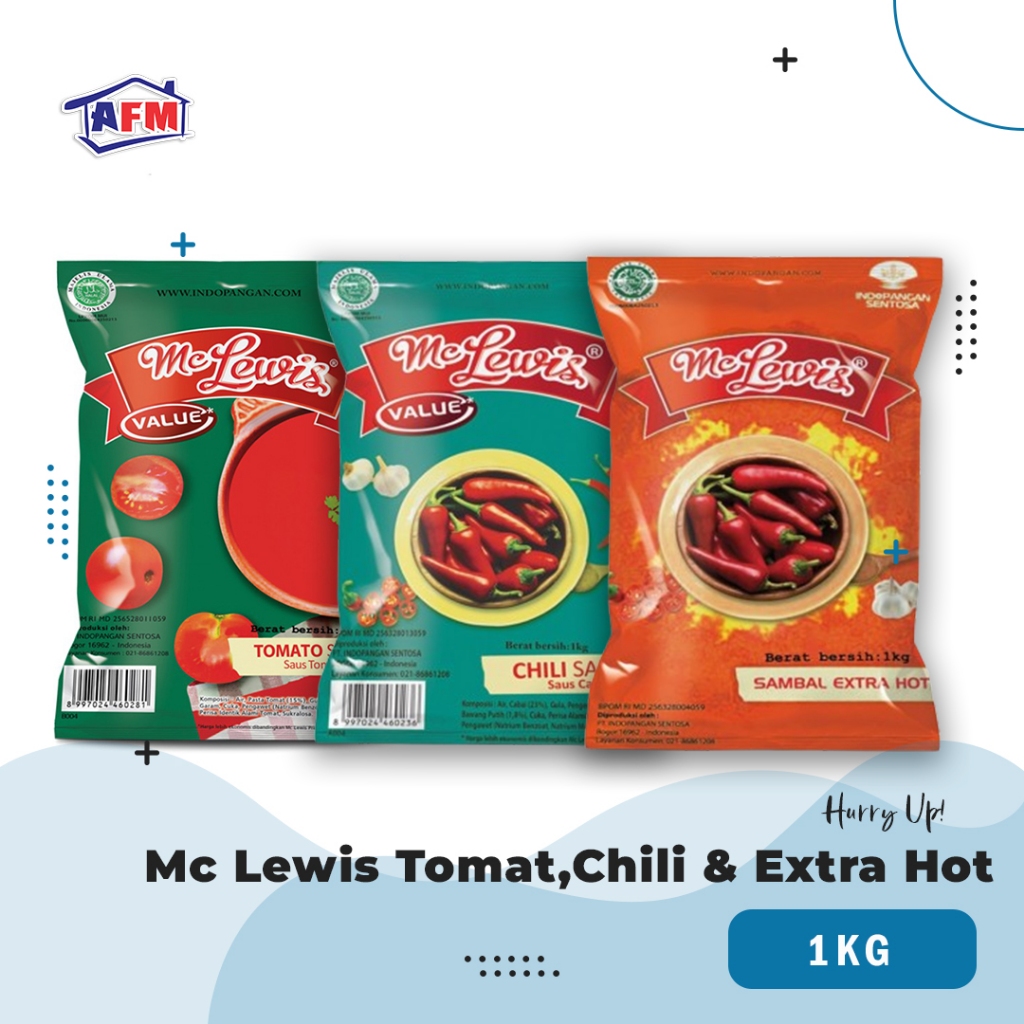 

Mc Lewis Saus / Saus Tomat / Saus Cabai / Saus Extra Pedas 1kg