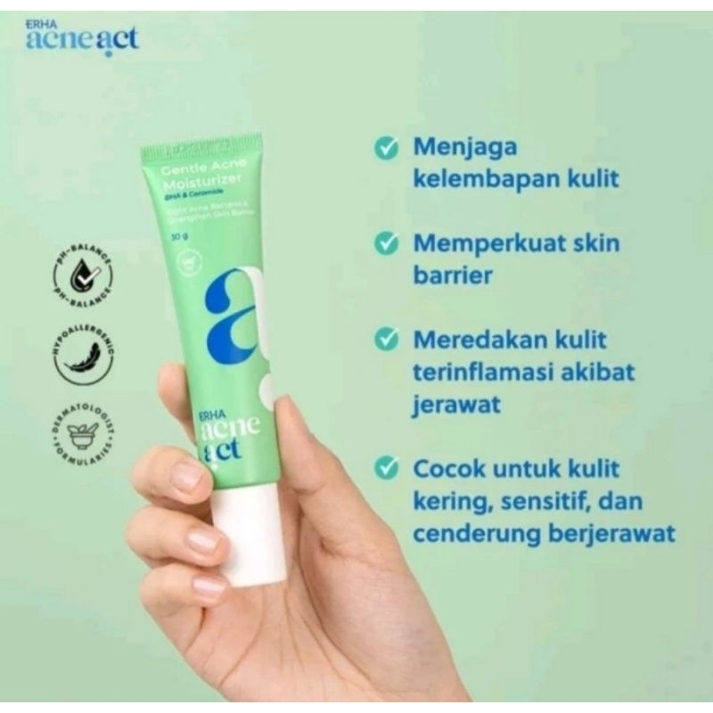 erha acne act gentle acne Moisturizer 30g / erha Moisturizer