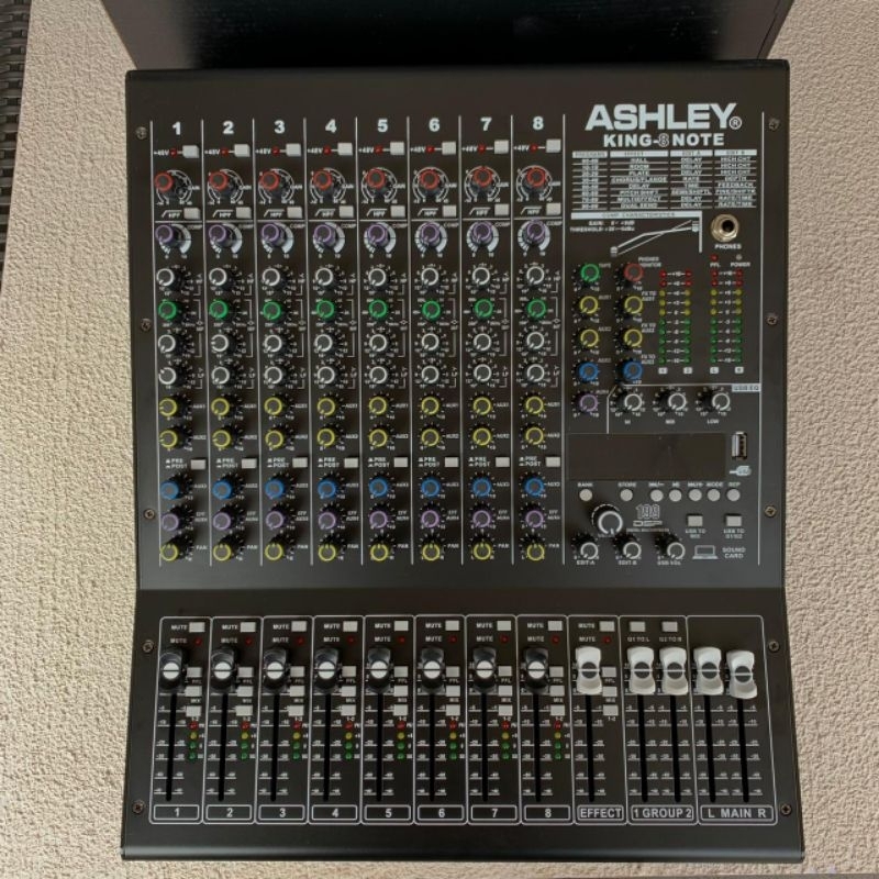 Mixer Ashley King 8 Note 8 Channel King Note 8 USB Bluetooth Ori