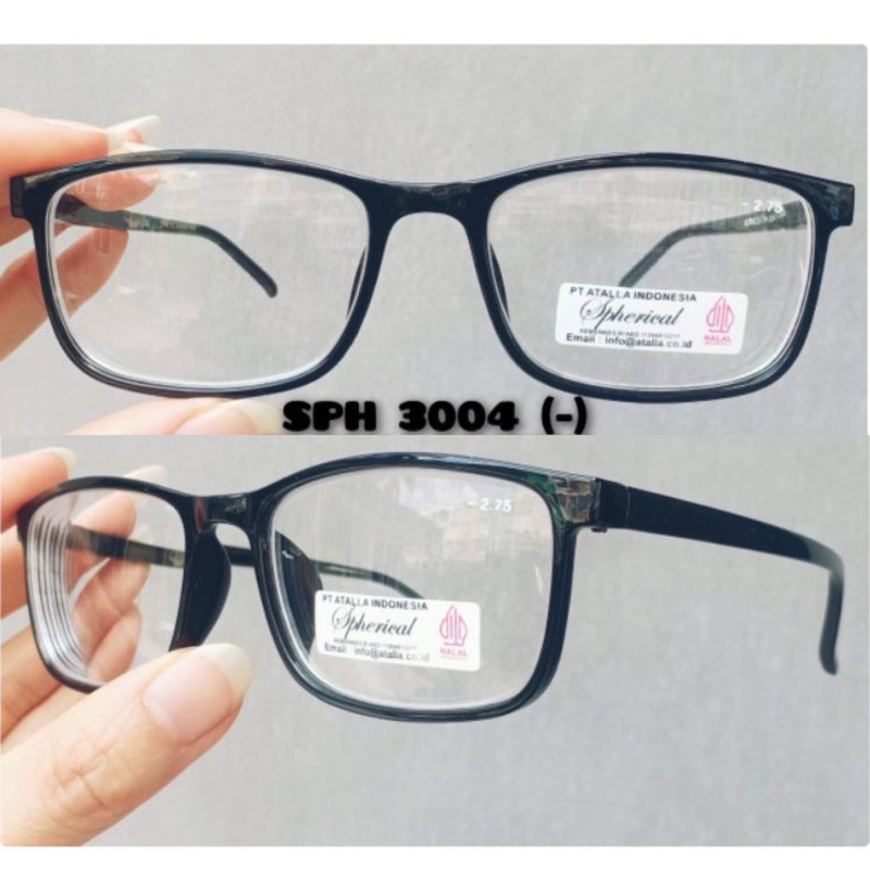 Kacamata Minus Frame Kotak Kecil Ringan SPH 3004