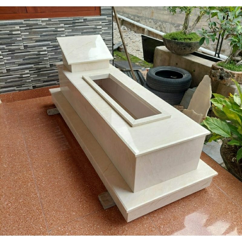 Kijingan Makam Batu Marmer Asli