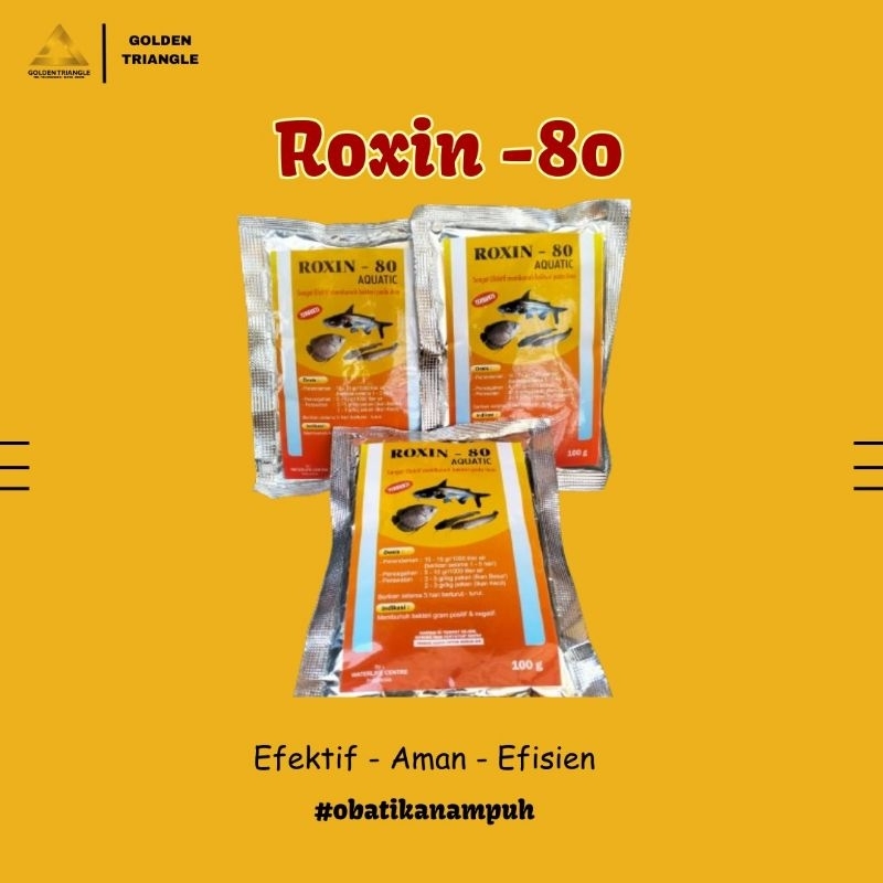 OBAT ROXIN-80 100 Gram Pembunuh Bakteri Ikan
