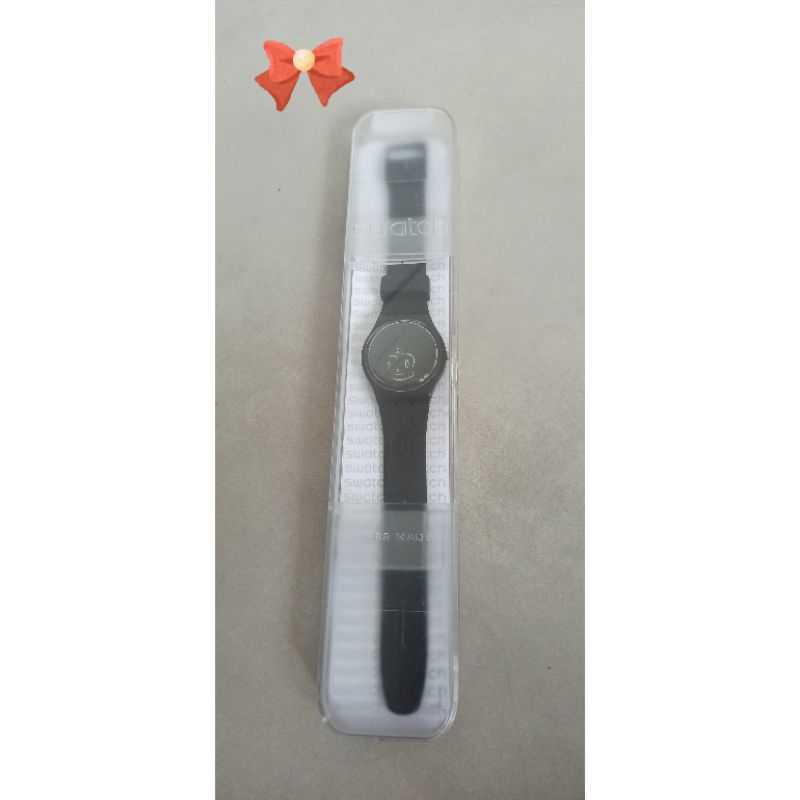 Jam tangan Swatch Hitam / Orange