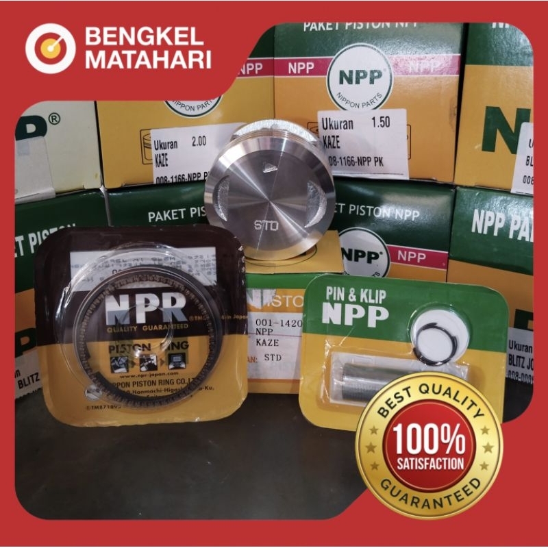 PISTON KIT SEHER KAZE OVERSIZE STD, 50, 100, 150, 200 NPP