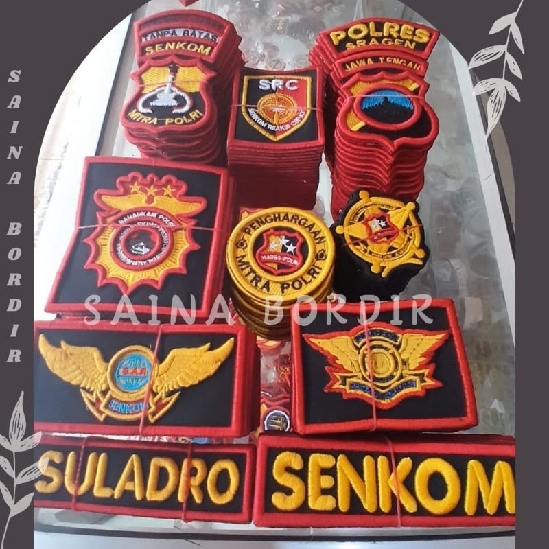 logo /atribut SENKOM LENGKAP TIMBUL 3D
