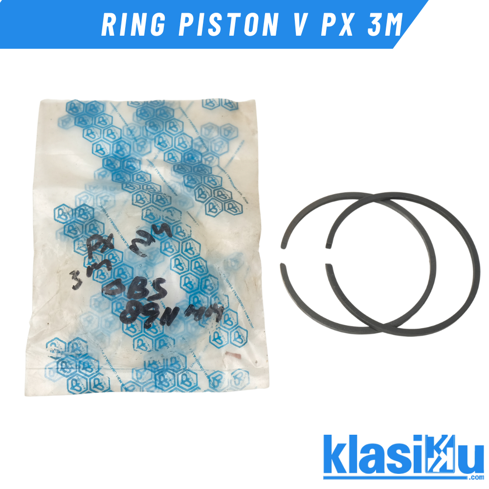 Ring Seher Piston Vespa Px Ps Spartan Super Sprint Os Oversize Ukuran 3 M 2M  5M 1M
