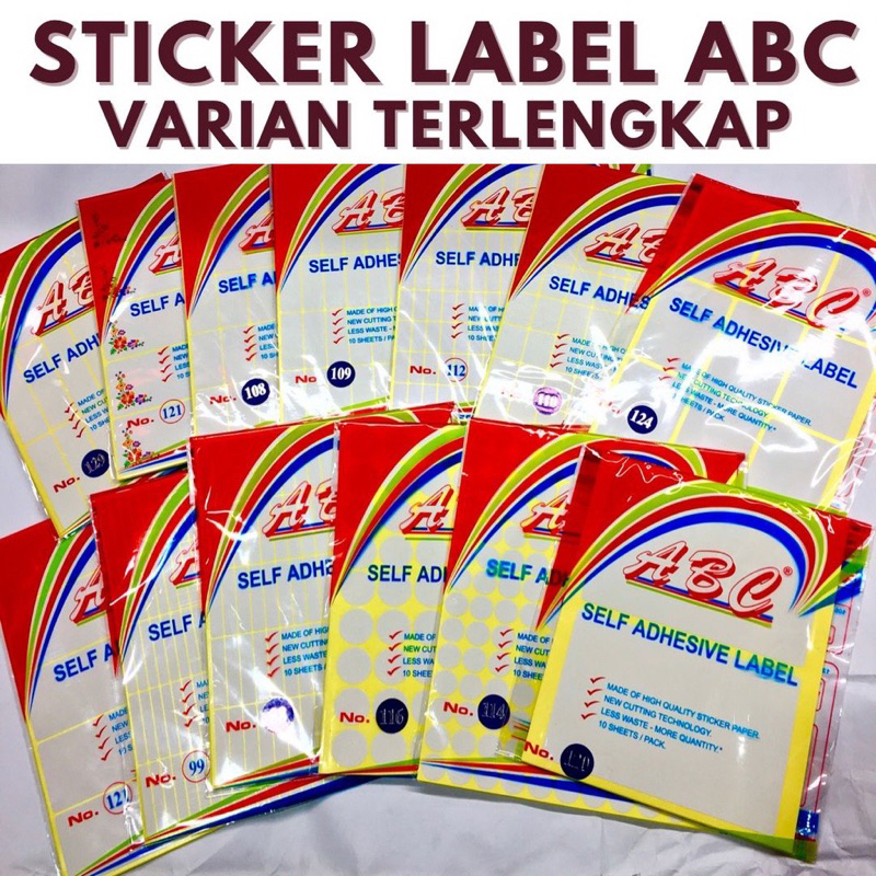 

Cetak Custom Label Undangan / Kemasan / Tulisan Label Merk ABC