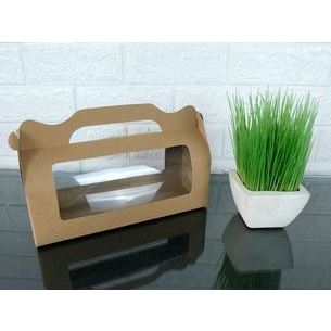

Gable Box Craft / Box Handle Mika (Uk. 27 x 9 x Tinggi 16 cm) untuk hajatan dan souvenir, kresek donat / tas plastik, paper bag, Bingkisan / Souvenir untuk pernikahan, Tasyakuran / Pengajian / Hampers