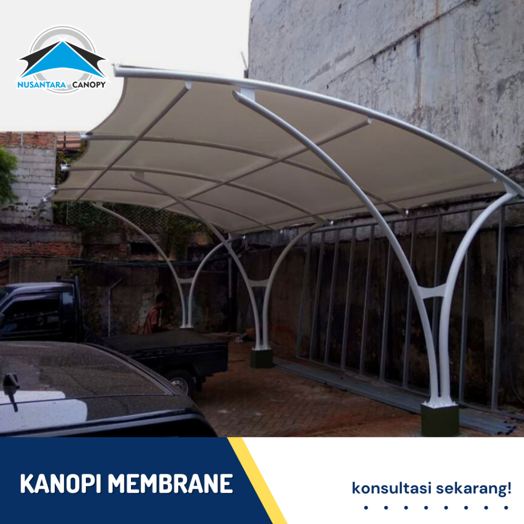 kanopi membrane berkualitas - canopy atap membrane murah - tenda membran bergaransi