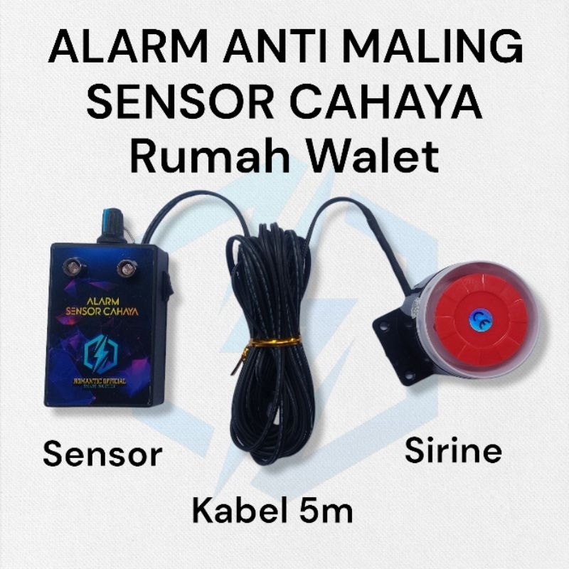 ALARM SENSOR CAHAYA ANTI MALING