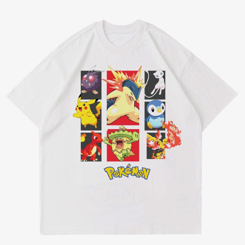 KAOS POKEMON VINTAGE | T-SHIRT BAJU GAMBAR POKEMON | KAOS POKEMON