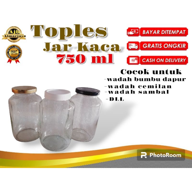 Toples jar kaca 750ml