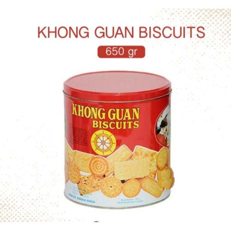 

KHONG GUAN BISCUIT Kaleng 650 Gram.