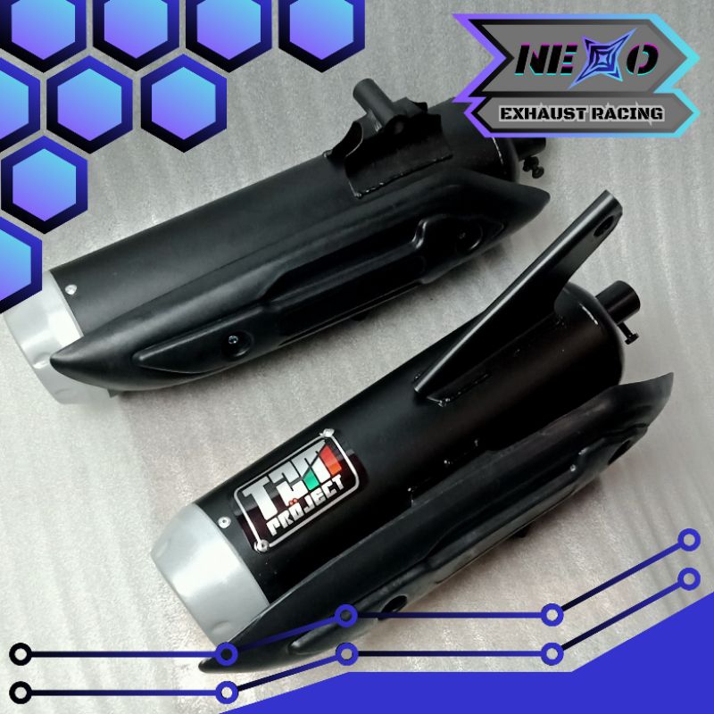 kenalpot TZM PROJECT FULLSET VARIO AEROX NMAX MIO BEAT SCOOPY