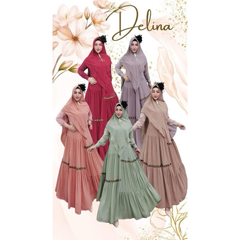 DELINA SET BY ERCE / GAMIS SYARI / ERCE / GAMIS ERCE / GAMIS SYARI TERBARU