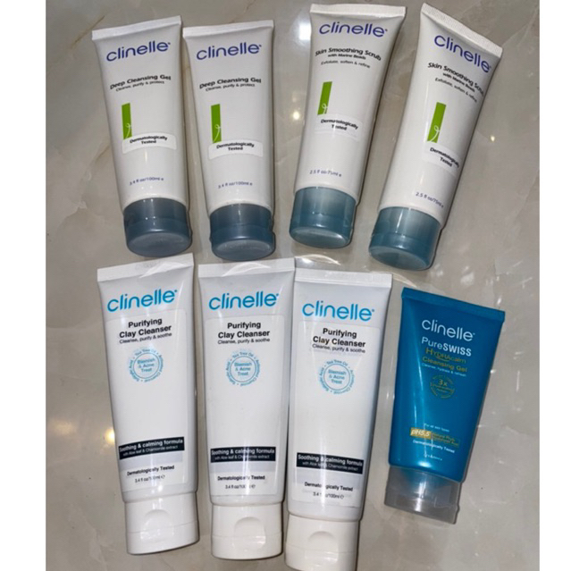 Clinelle DEEP CLEANSING GEL 100ml | Clinelle Purifying Clay Cleanser 100ml | Cinelle Skin Smoothing 